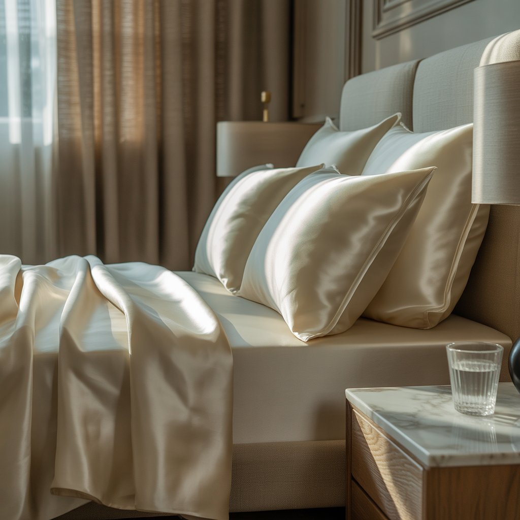 Saf İpek – Beyaz Yastık Kılıfı