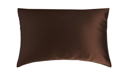 Saf İpek – Kahverengi Yastık Kılıfı