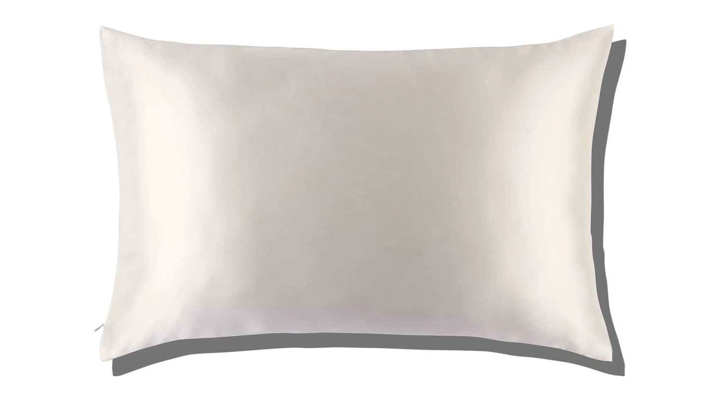 Saf İpek – Beyaz Yastık Kılıfı