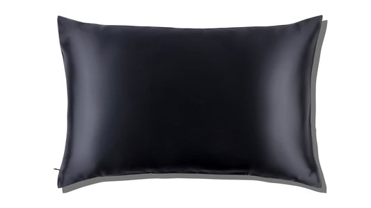 Saf İpek – Siyah Yastık Kılıfı